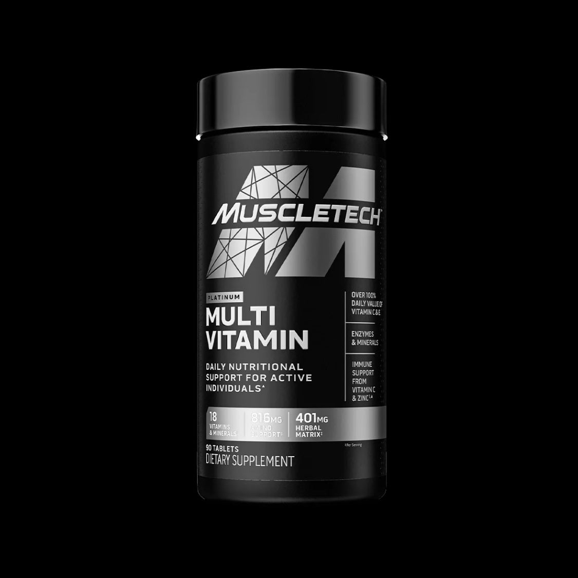 Muscletech Platinum Multivitamin for Men & Women – Daily Immune Support