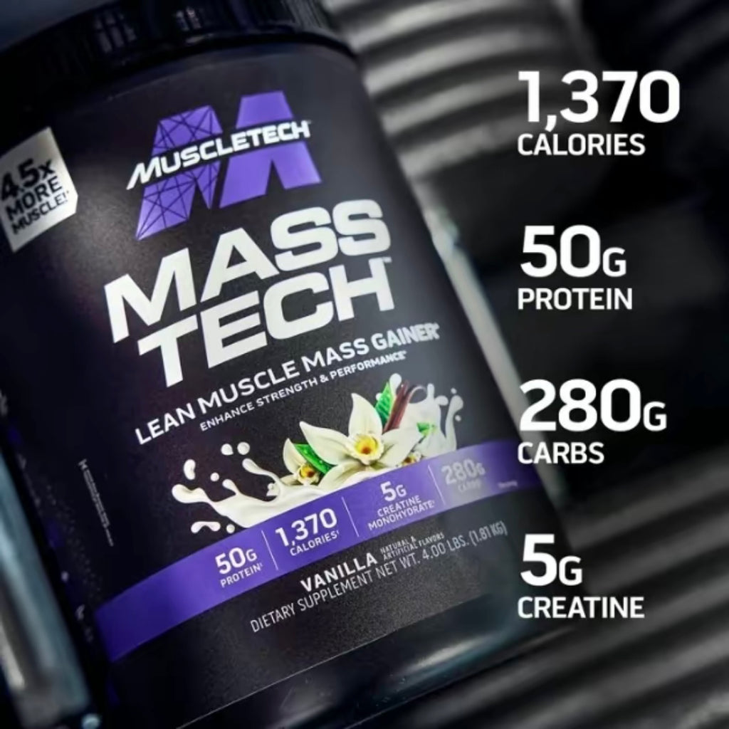 MuscleTech Mass Tech Protein Powder – Vanilla (4 lb)