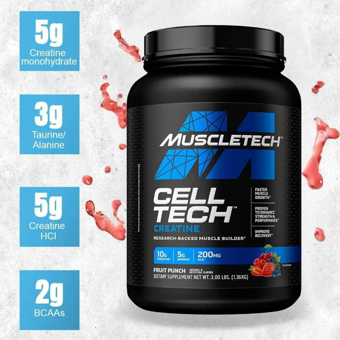 Cell-Tech Creatine Monohydrate – Post-Workout Recovery, 3 lbs (27 Servings)