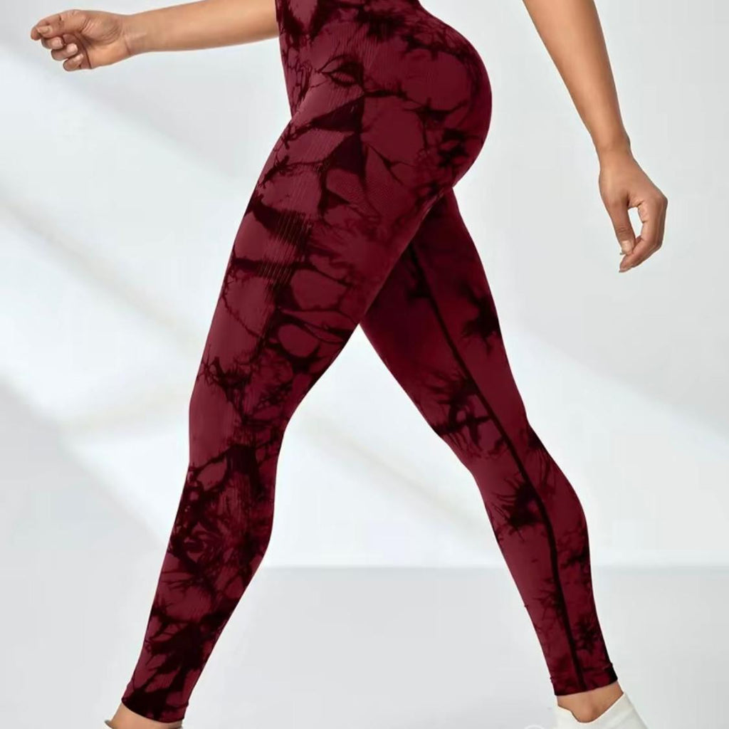 3-Pack Women’s Tie-Dye High-Waisted Leggings – Scrunch Butt, Tummy Control