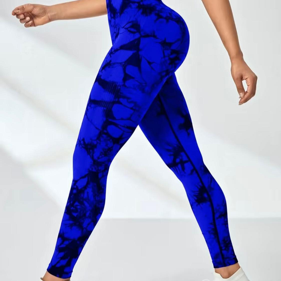 3-Pack Women’s Tie-Dye High-Waisted Leggings – Scrunch Butt, Tummy Control